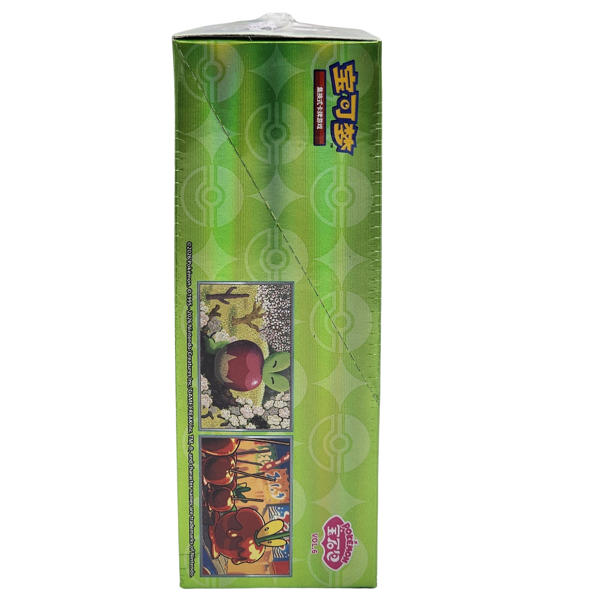 Side view of the Pokémon TCG Gem Pack Vol. 6 CBB6C booster box