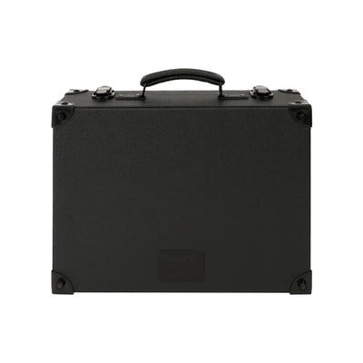 Back view of the Pokémon TCG Chasing Glory Together / Destined Rivals Team Rocket collector briefcase on a white background.
