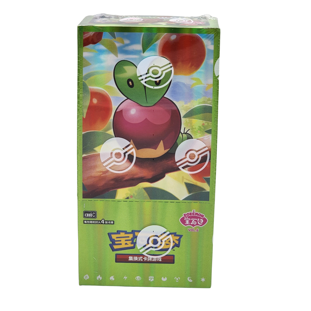 Front view of the sealed Pokémon TCG Gem Pack Vol. 6 CBB6C booster box