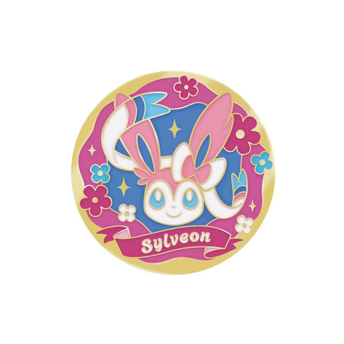 Pokémon TCG Terastal Gathering Eevee Premium Gift Box Sylveon collectible coin from the Simplified Chinese release.